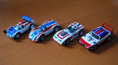 Chaparral 2E, Porsche 908, Corvette, Dodge Daytona