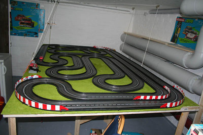 Die fertige Platte auf Behelfsböcken