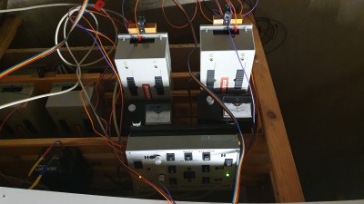 Alles natürlich zwecks ersten Funktionstest fliegend verkabelt